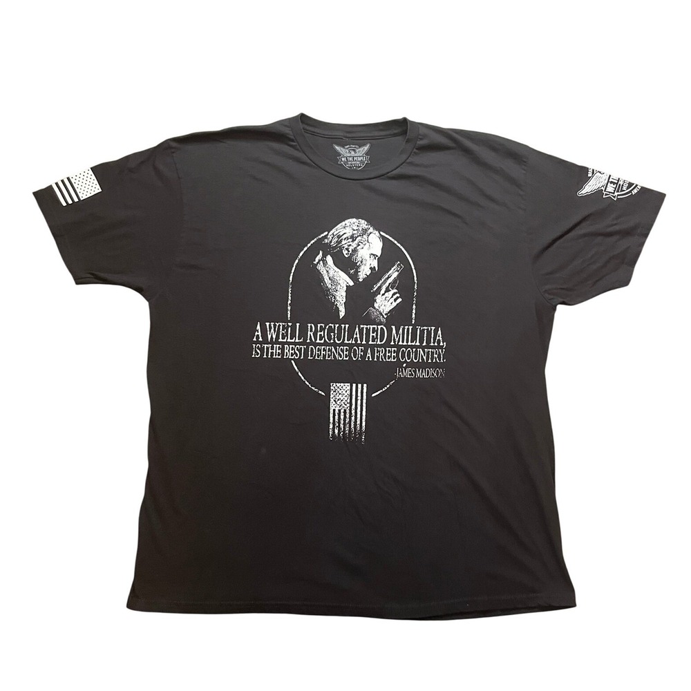 We The People Holsters James Madison 2nd Amendment T-Shirt Mens XXXL 3XL Militia